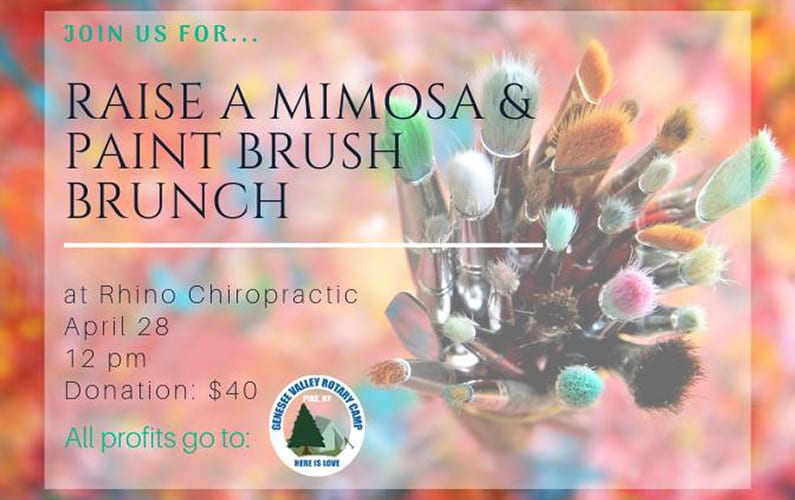 Raise a Mimosa & Paint Brush Brunch at Rhino Chiropractic, Victor, NY