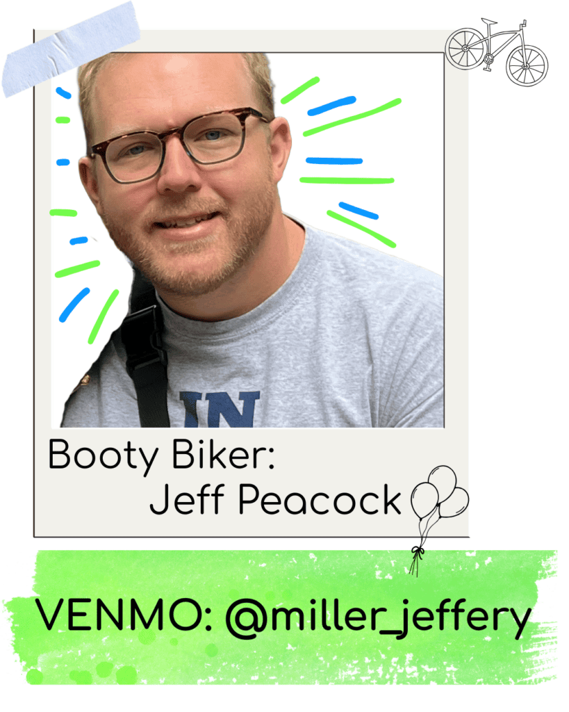 Portrait of smiling man with glasses and Venmo handle