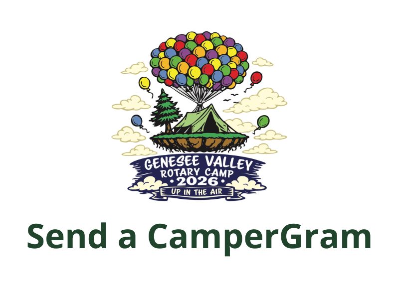 Genesee Valley Rotary Camp 2026 CamperGram graphic